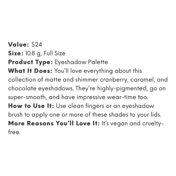 $12 CIATE LONDON Cranberry Eyeshadow Palette - 10.8 g NIB - Picture 3 of 3